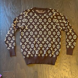 Louis Vuitton Dark Brown Monogram Crewneck Sweater